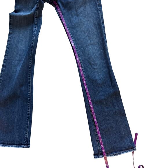 Red Engine Bootcut Jeans Women's Sz 26 Blue Vintage Y2K 90s Made USA Retro - Picture 10 of 15